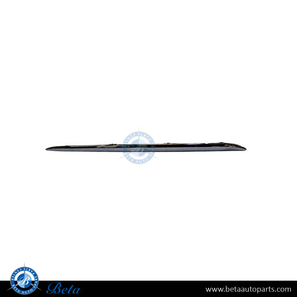 Left Side Rear Bumper Chrome Moulding for Mercedes E-Class W213 2017-2020 models, Part Number 2138850121 Left Side Rear Bumper Chrome Moulding for Mercedes E-Class W213 2017-2020 models, Part Number 2138850121